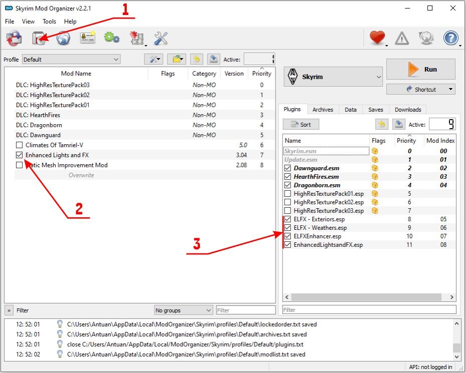 Skyrim mod organizer