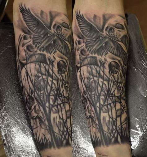 Значение татуировки «Ворон»