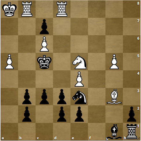 белые начинают и ставят мат в 4 хода. Задача позаимствована у канала chessok