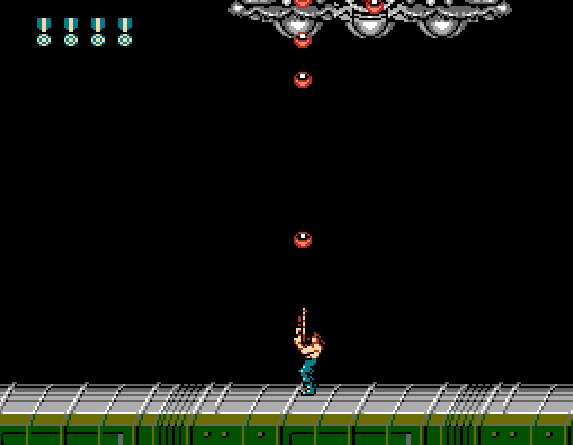 Босс 5 уровня: Гиралал или Хиралал (Giralal). Кадры из игры «Super Contra».