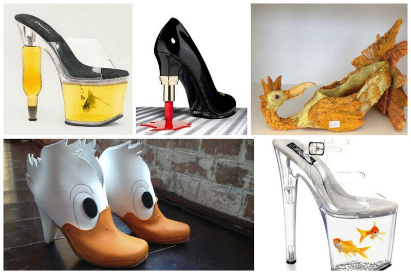 53 пары модной обуви, от креативных дизайнеров. Фото из открытых источников