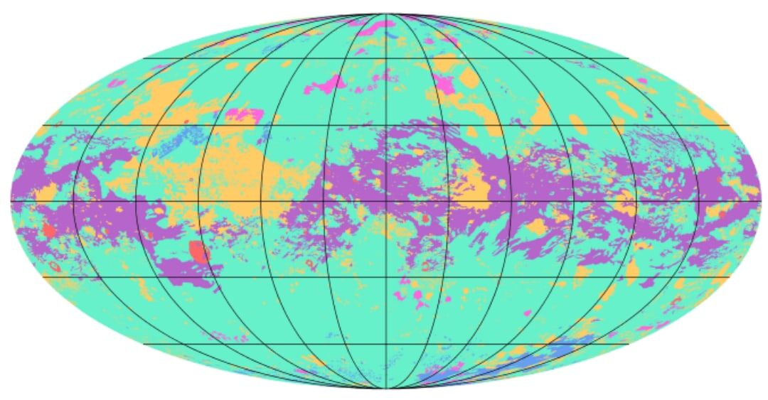 Первая глобальная геологическая карта Титана.

