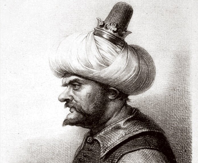 Барбаросса, который Оруч. Литограф: Charles Motte