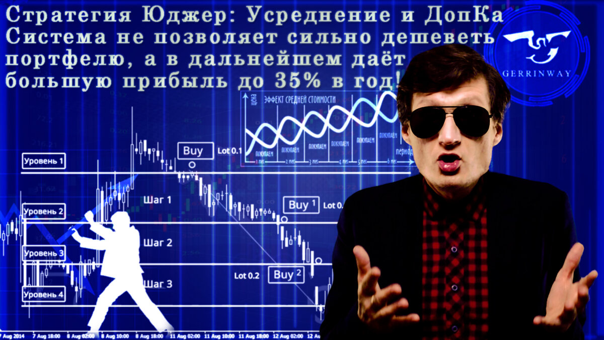Цитата Юрий Инвестора: усреднение сгубило многих спекулянтов, но мучительно долго обогощало мудрых инвесторов. Кадр из эфира 16 выпуска "Азбука Рынка"  с Юрием Инвестором.