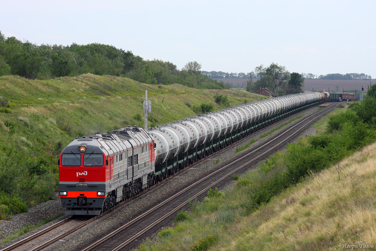 Грузовые вагоны и локомотивы. 2тэ116к RAILGALLERY. 2тэ116. Литовские железные дороги грузовой тепловоз.