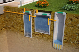 Особенности и преимущества канализационных септиков из бетонных колец?