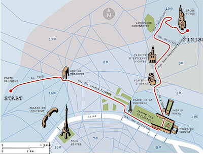 Маршрут героя фильма