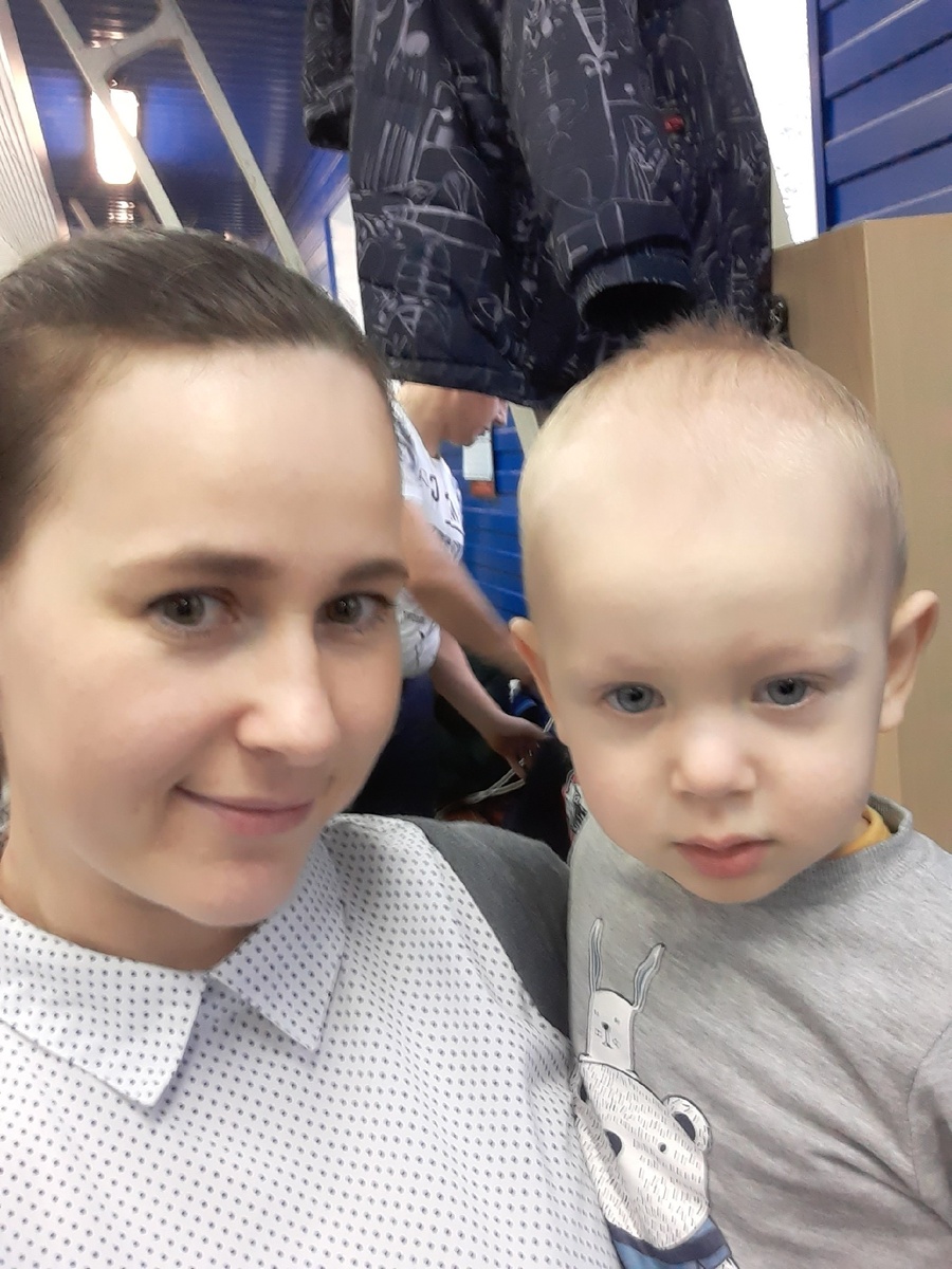 Я с младшим сыном. 