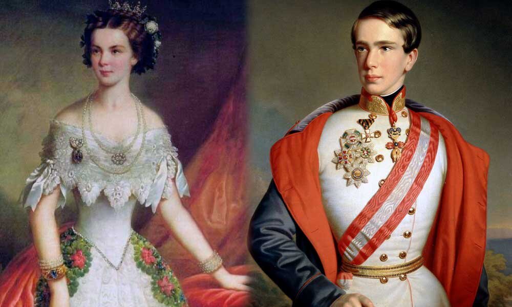 Совсем юная Сисси и совсем молодой Франц Иосиф