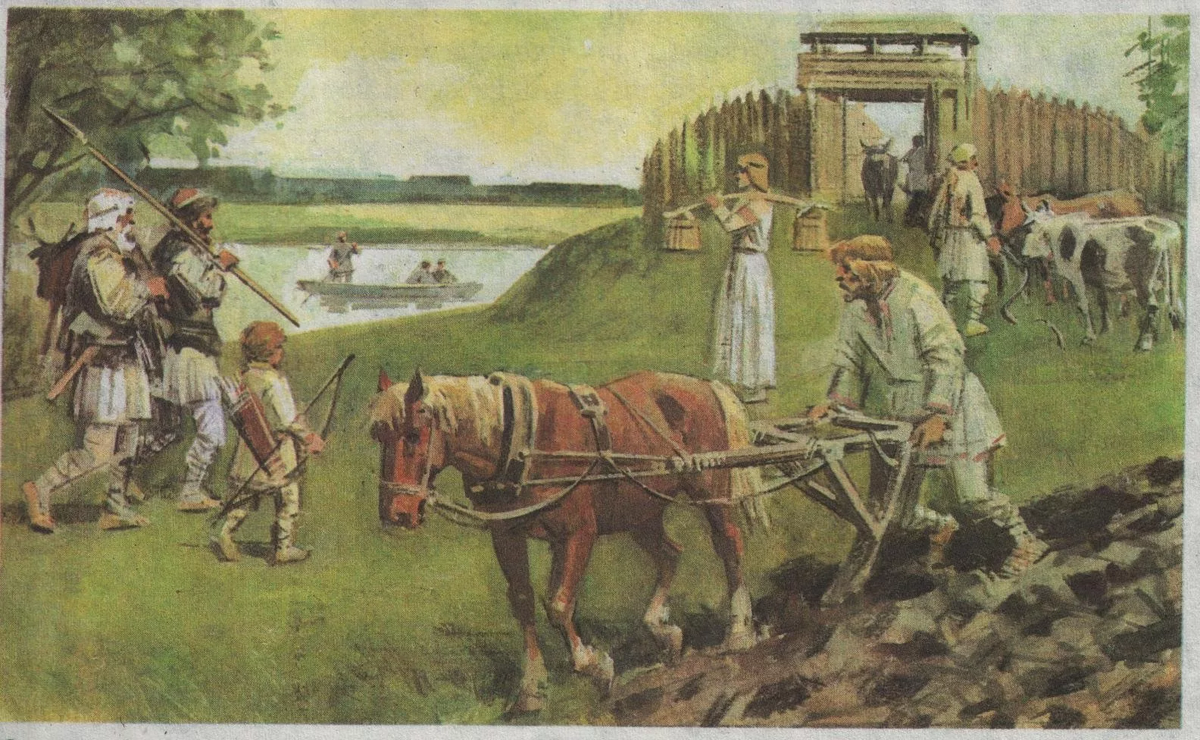 Славянин за работой. Источник: twitter.com