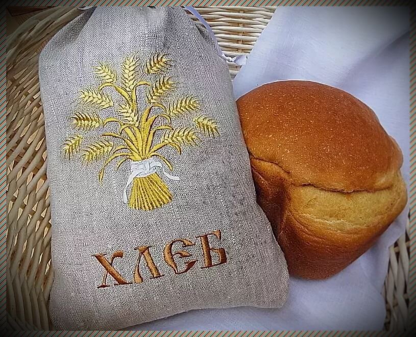 Хранение хлеба в льняном полотенце