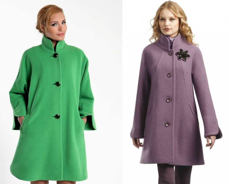 Лаконичные пальто-трапеция