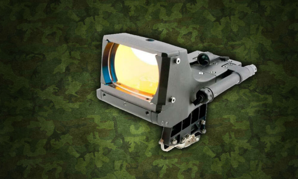 Коллиматорный прицел для крупнокалиберных станковых пулемётов.