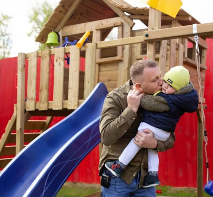 Илья Яббаров с сыном