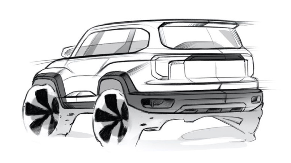Официальный эскиз нового Haval H5 