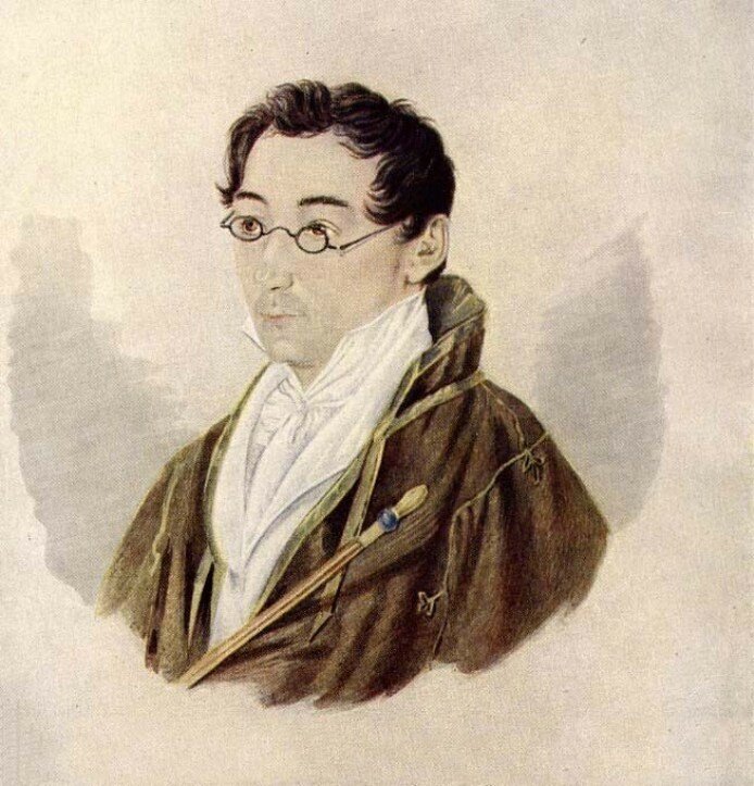 А.С.Грибоедов. Портрет работы В.Мошкова. 1827 г.