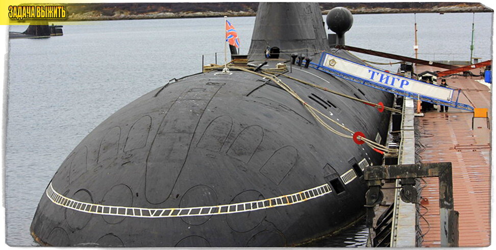 Источник: Минобороны России. Однотипная АПЛ "Тигр". Хорошо видны торпедные аппараты.