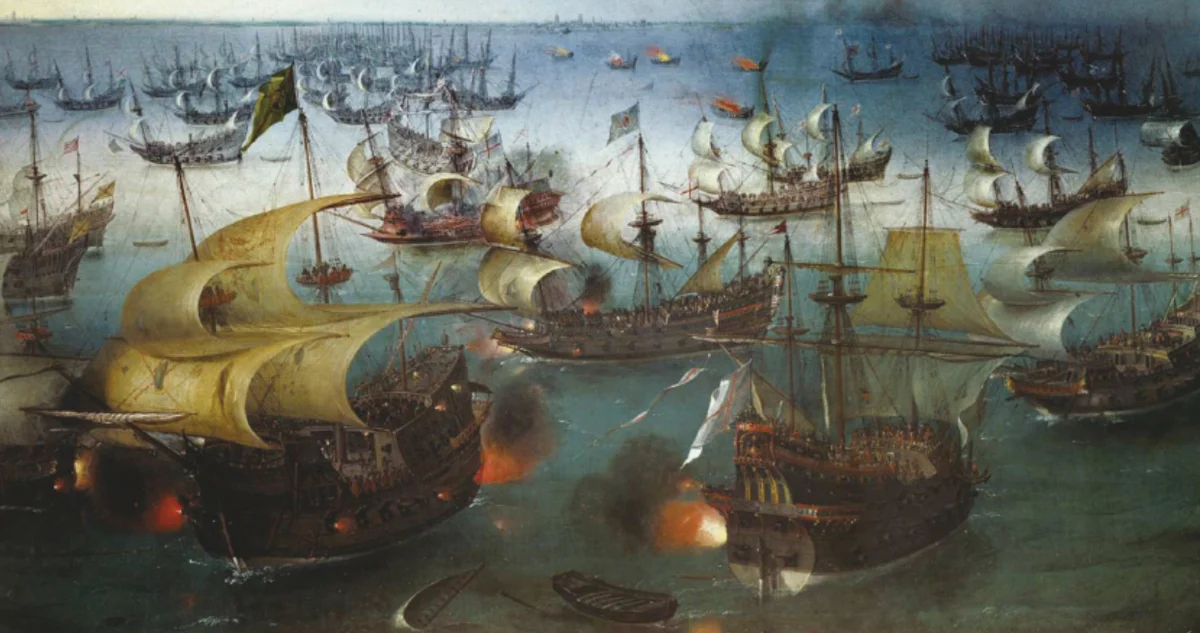 Разгром англией непобедимой армады участники. Испанская непобедимая Армада 1588. Испанская Армада 1588 флот. Разгром непобедимой Армады 1588.