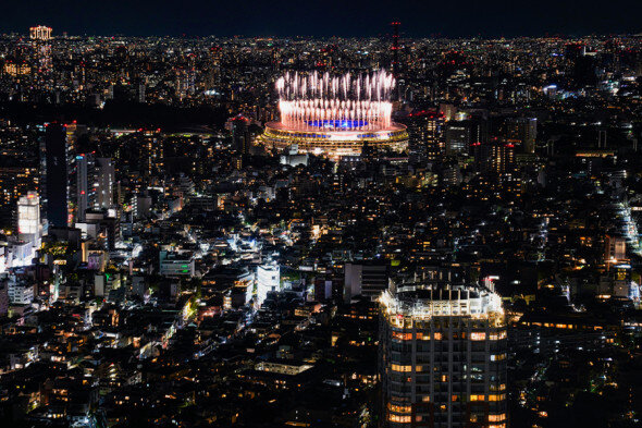 ФОТО ПРОЩАЛЬНОГО САЛЮТА НА ЗАКРЫТИЕ ОЛИМПИАДЫ В ТОКИО. ИСТОЧНИК СВОБОДНЫЙ.