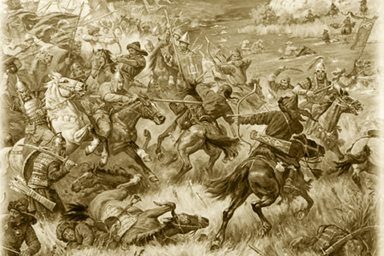 Битва у синих вод закончилась. Мурза Бегич Куликовская битва. Битва на Воже 1378. 1378 Г битва на реке Воже.