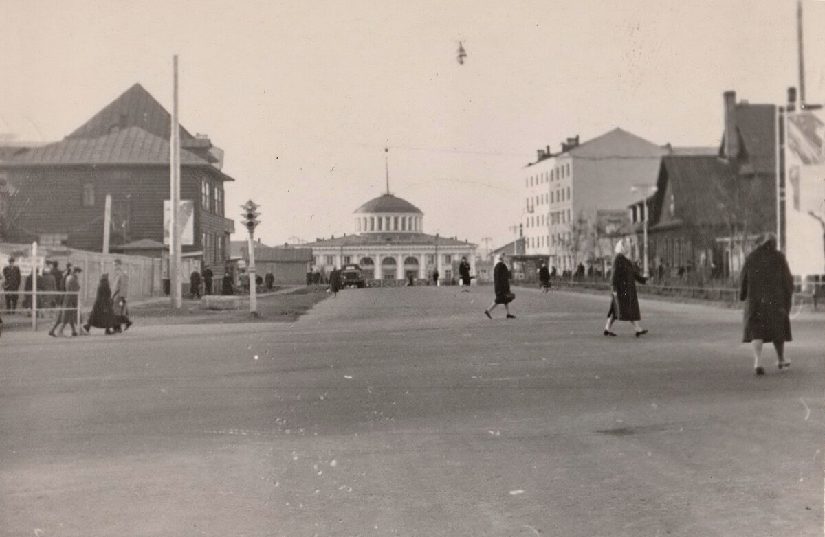 Улица Воровского 1960 Мурманск