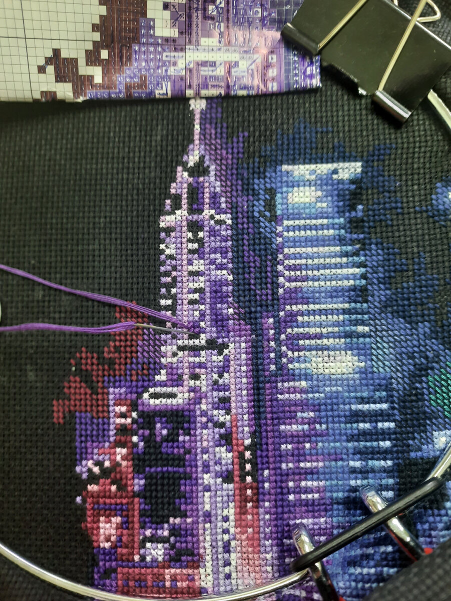 Процесс ночной город