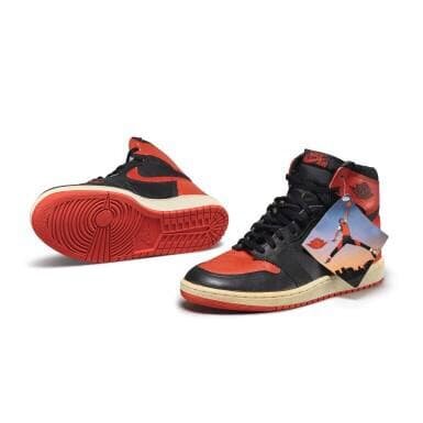 Peter Moore x Nike Air Jordan 1 High OG Bred chill lounge