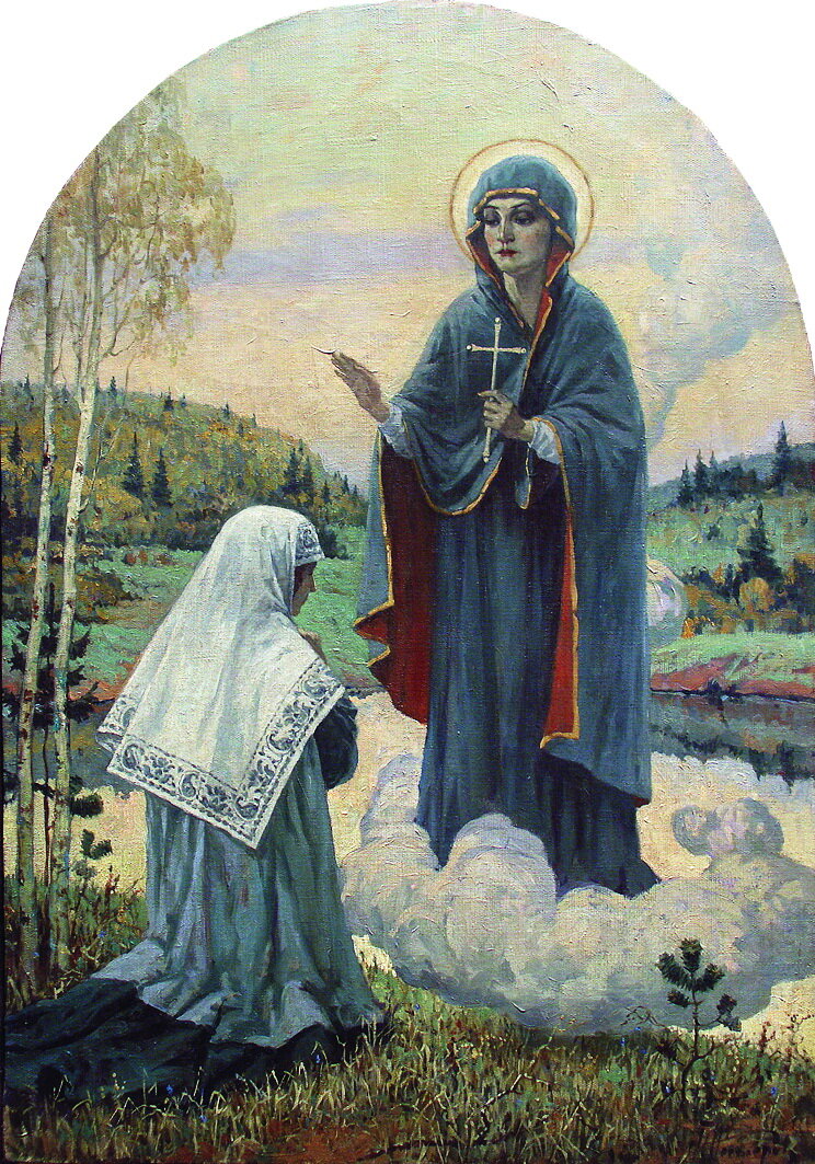 МИхаил Нестеров. Явление Богородицы