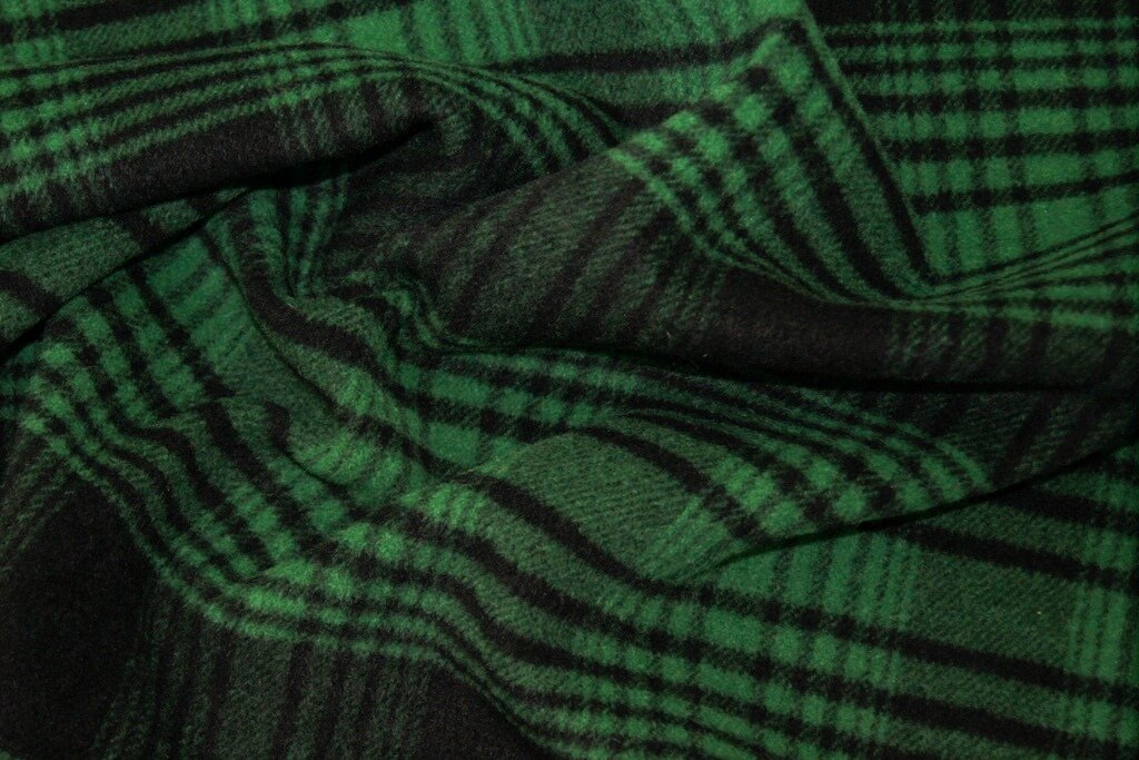 Пальтовая двухсторонняя шерсть с кашемиром "клетка" double face 