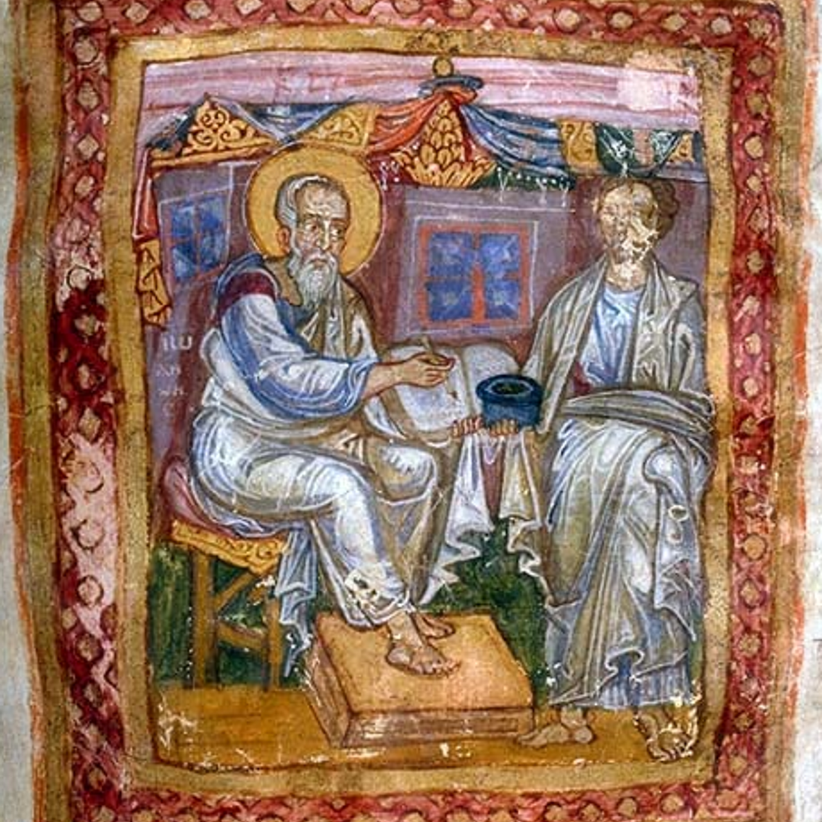 Апостол Иоанн и Маркион Синопские из «Загадки четвертого апостола» в библиотеке Дж. Пирпойнта Моргана