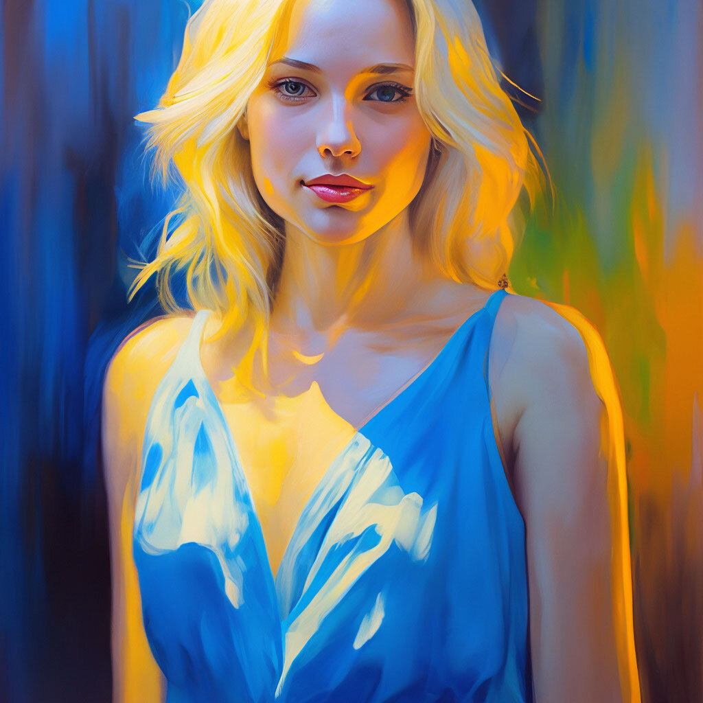 Портрет маслом сгенерирован нейросетью