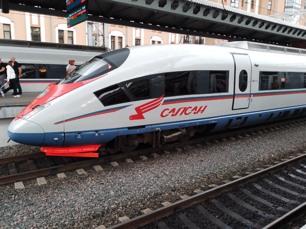 Скорость поезда 214 км/час - Picture of High-Speed Train Sapsan, Moscow - Tripad