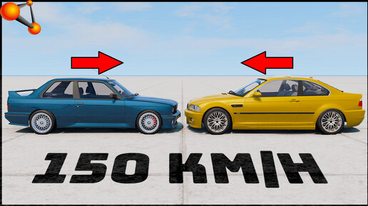 BMW M3 E30 Против BMW M3 E46! Какая КРЕПЧЕ? - BeamNg Drive