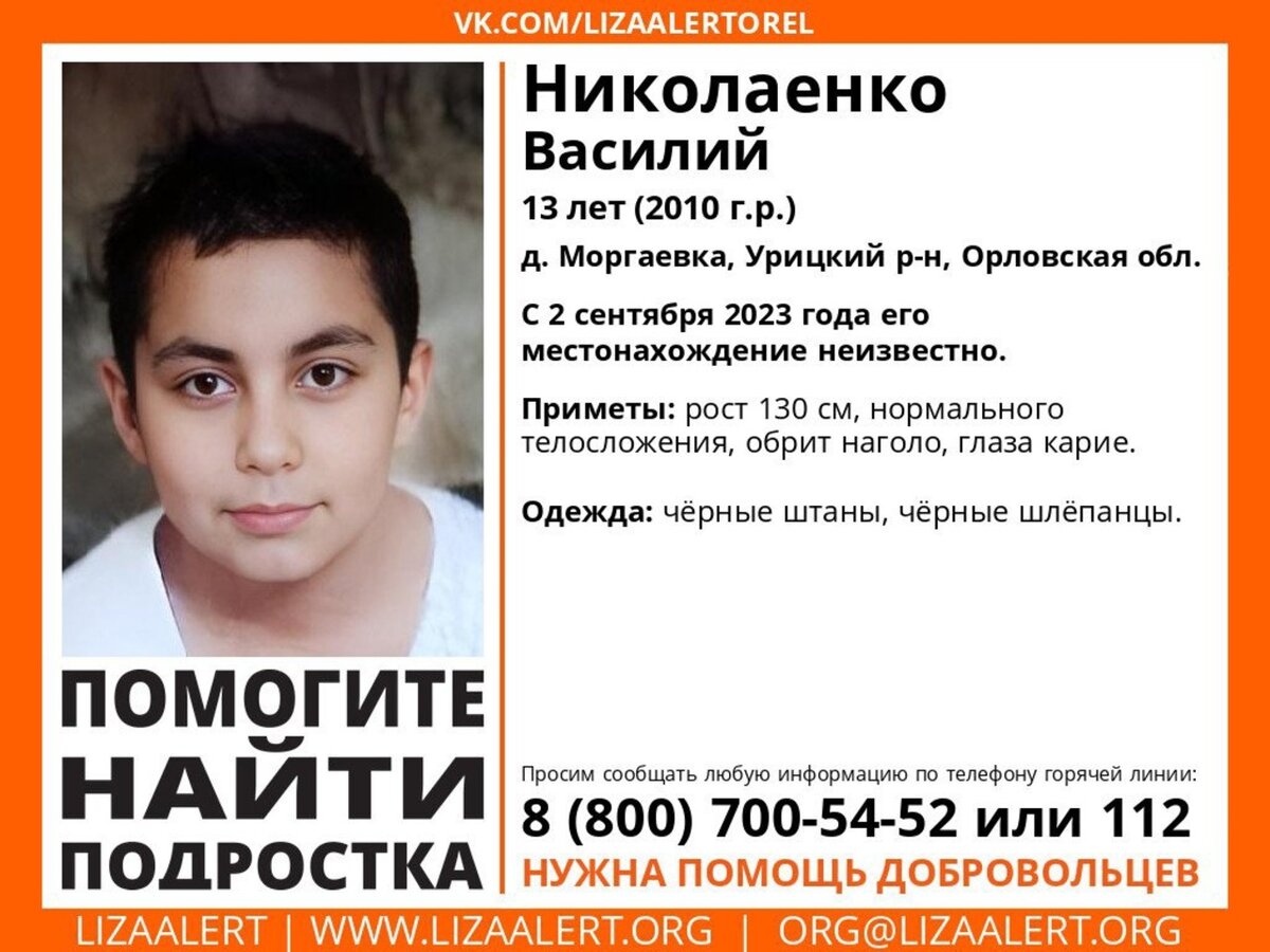    В Курской области ищут пропавшего 13-летнего подростка