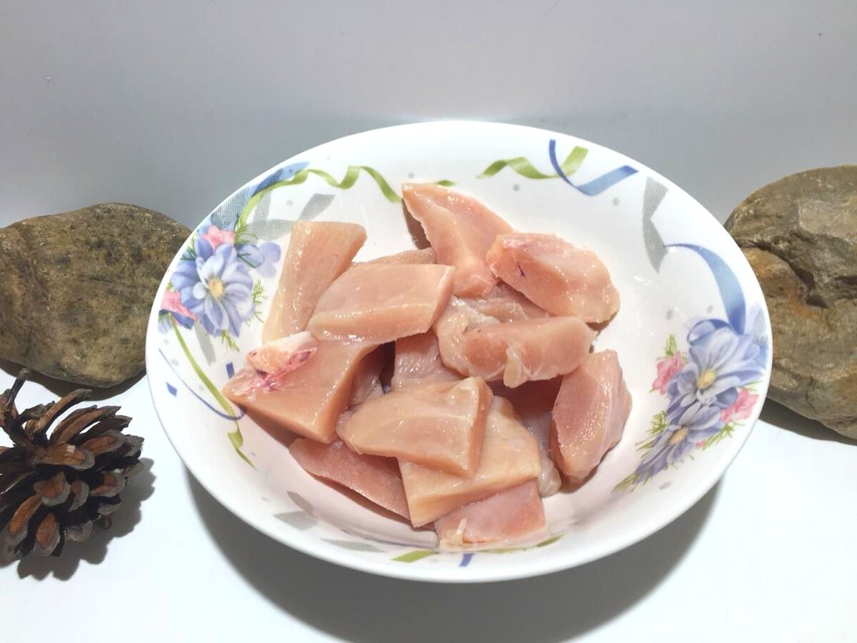 Нарезанное филе курицы