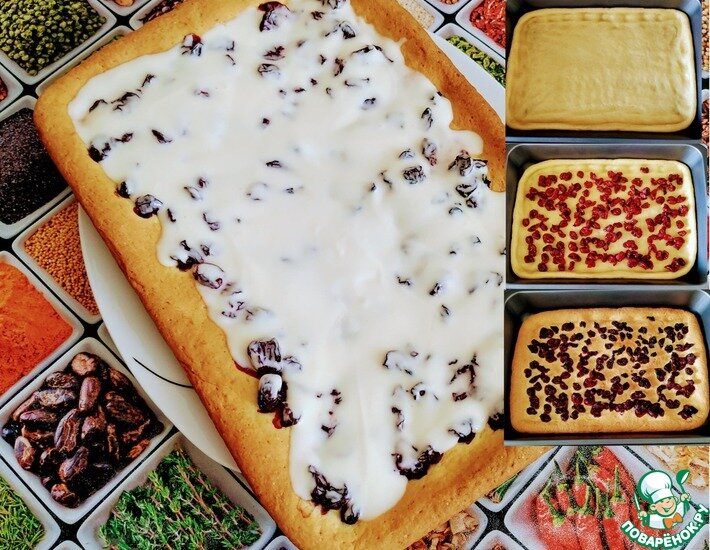 Очень вкусный пирог с вишней со сметанным кремом. Попробуйте приготовить!