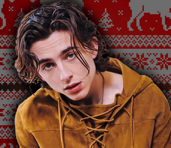 Тимоти Шаламе в Зубастом свитере