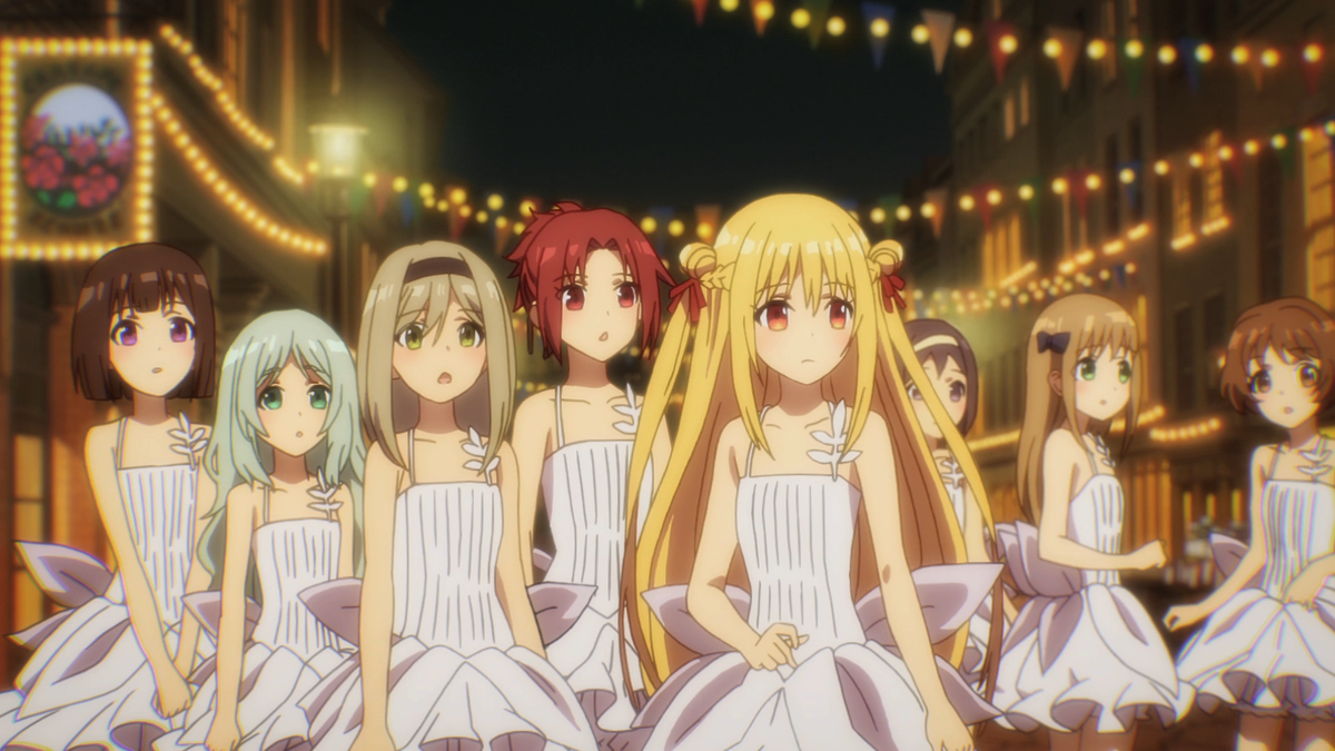 Мелида и одноклассницы.