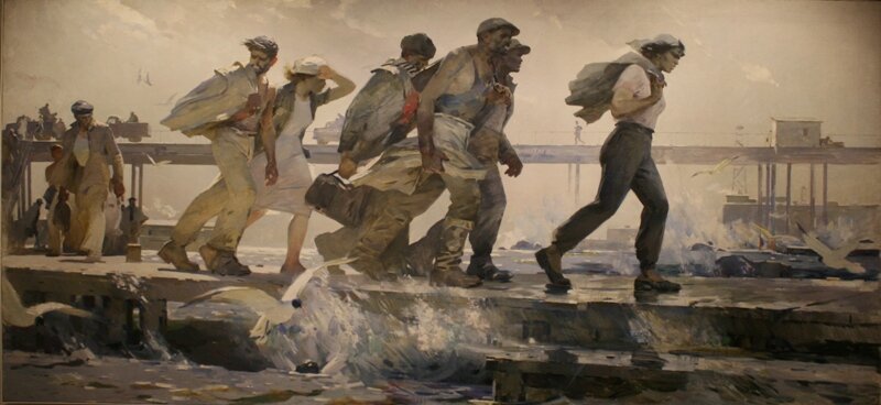 Таир Салахов. С вахты, 1957.