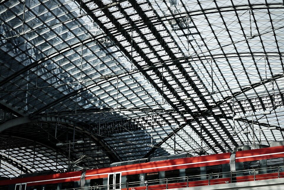 Главный вокзал Hauptbannhof in Berlin Mitte