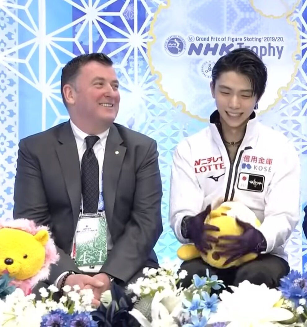 Юдзуру Ханю и Брайана Орсер на NHK Trophy