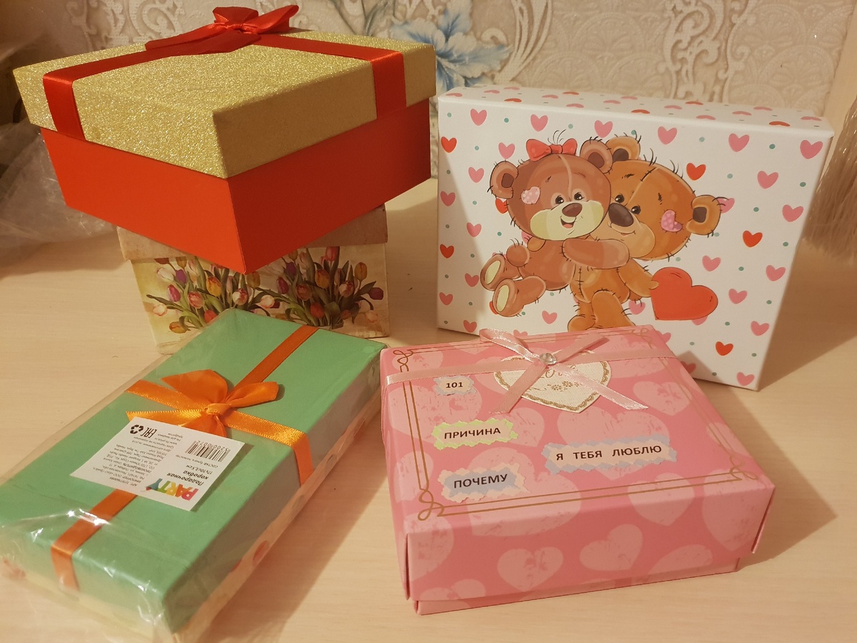 Картонные коробочки с FIXpraic.Фото автора.