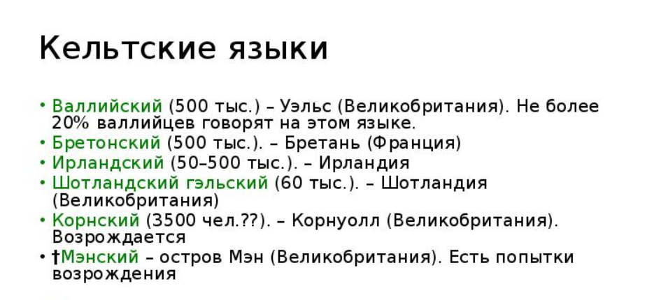 Языковая разрозненность Великобритании