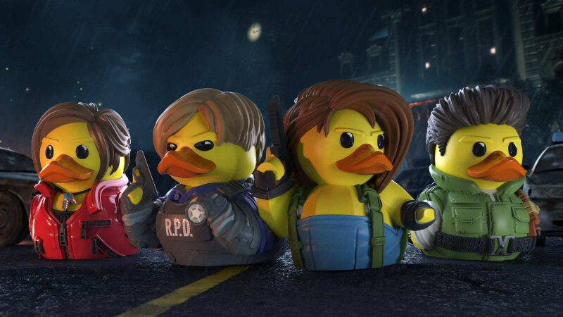 Герои серии игр Resident Evil: Клер Редфилд, Леон Скотт Кеннеди, Джилл Валентайн, Крис Редфилд.