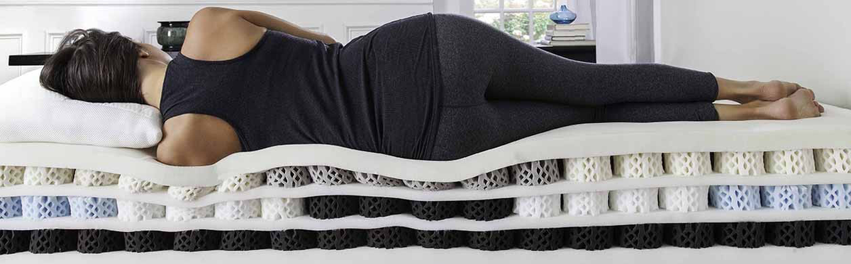 Как мы видим, есть разные виды мягких пружин. Черные - с максимальной поддержкой, серые и голубые - более мягкие, ну и белые - самые мягкие. Только одно но - они  в итоге все всё равно обьединенные... 