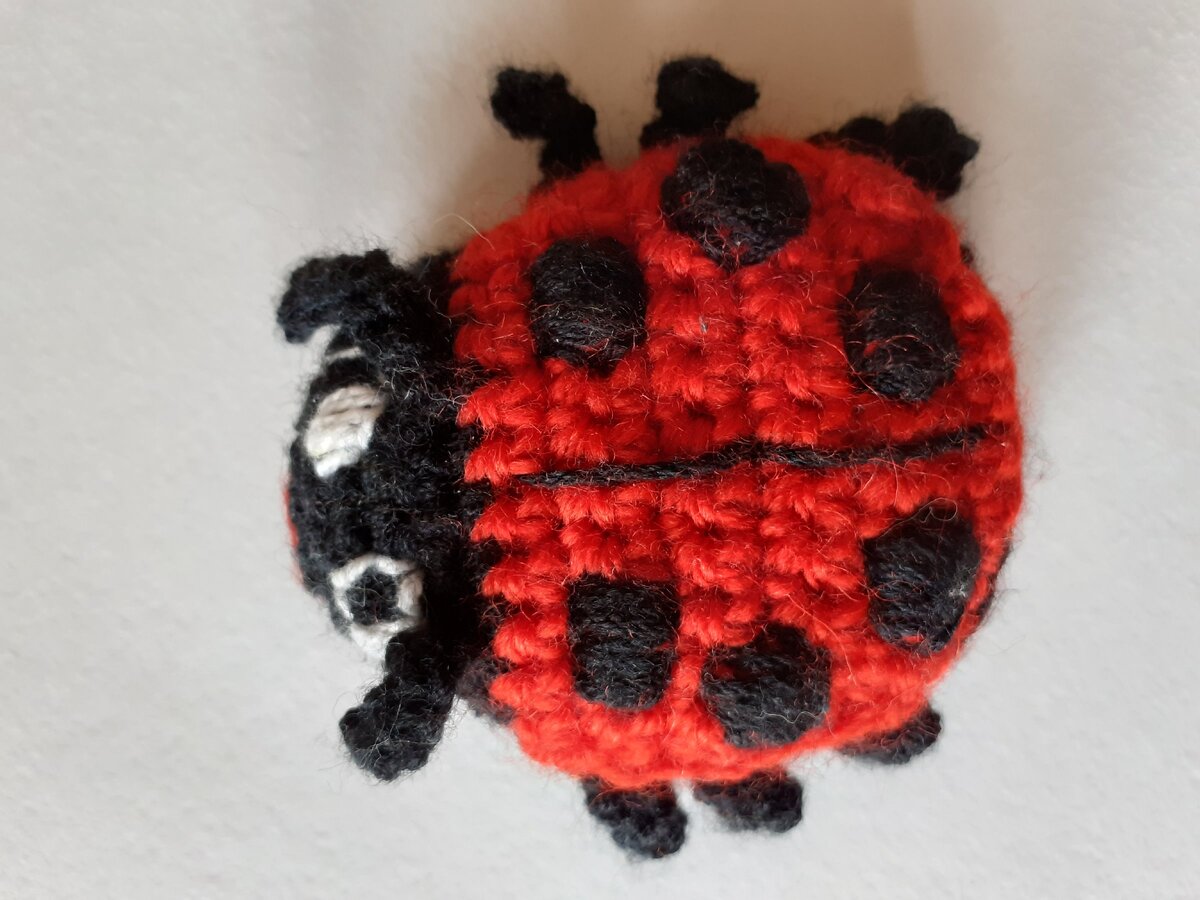 Божья коровка - шуршалка на липучке