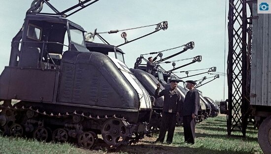 1949 год, электротрактора на испытаниях