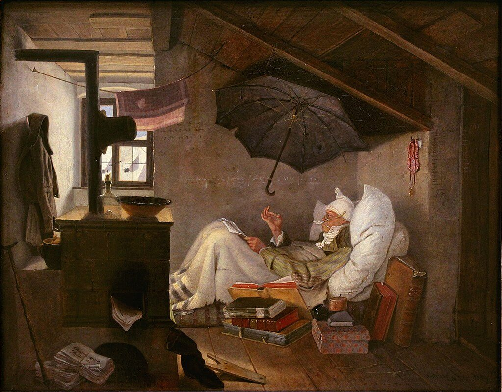 Карл Шпицвег, "Бедный поэт", 1839, Мюнхен
