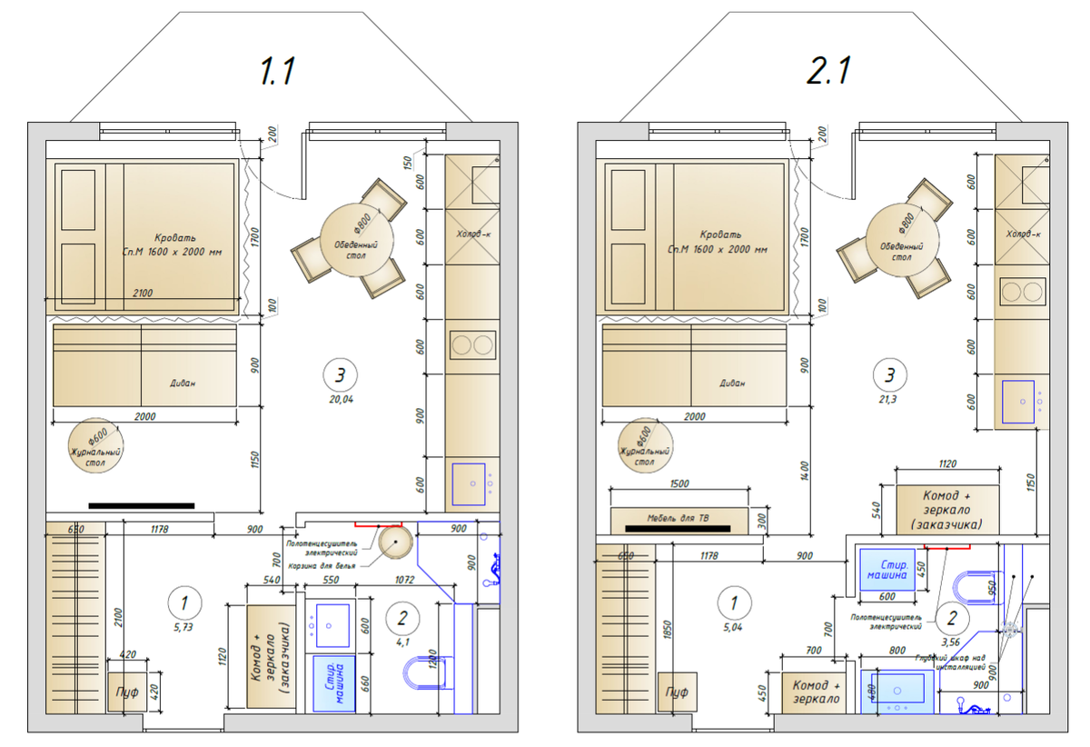 Варианты планировок