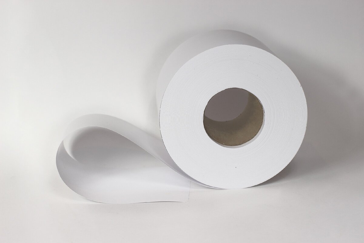 Этикет лента полуглянцевая, без клеящего слоя